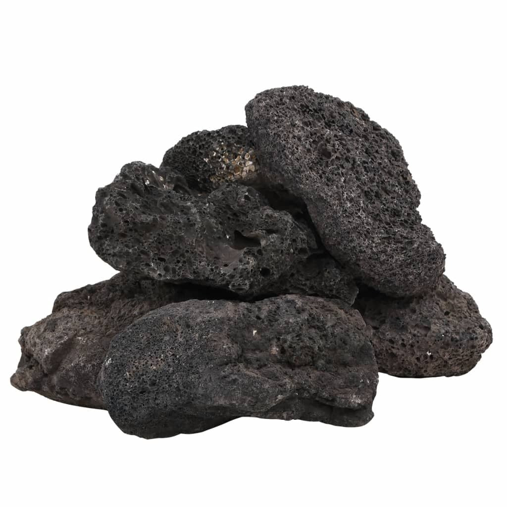 Vidaxl Rocas Volcánicas Negras 10 Kg 10-30 Cm_0