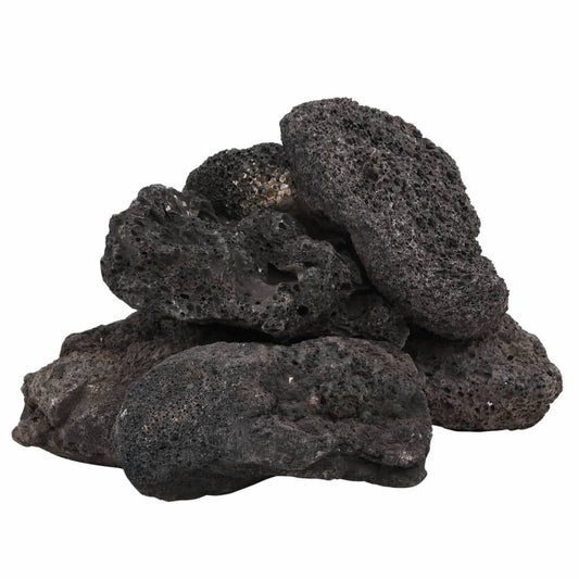 Vidaxl Rocas Volcánicas Negras 10 Kg 10-30 Cm_0