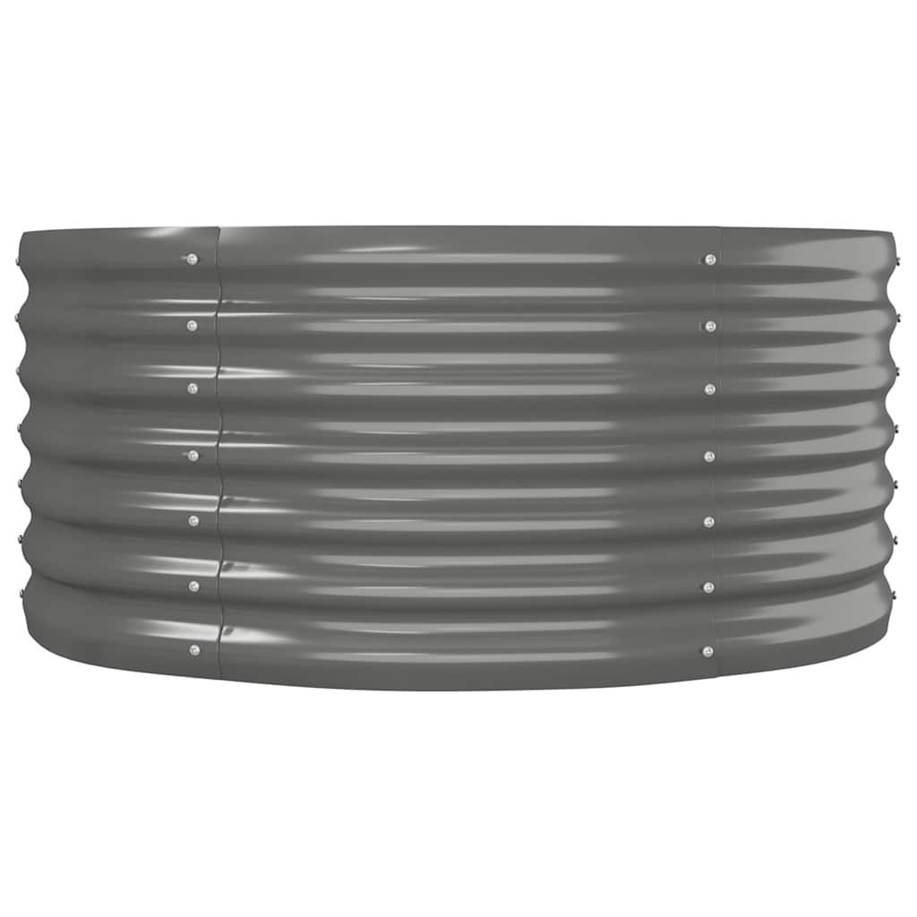 Jardinera Arriate Acero Galvanizado Gris 152x80x36 Cm_3