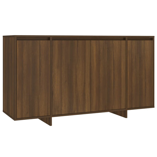 Aparador De Madera De Ingeniería Marrón Roble 135x41x75 Cm / Vetonek_0