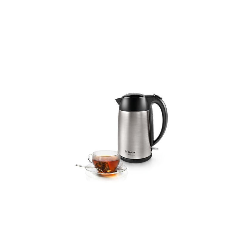 Hervidor De Agua Bosch Twk3p420 1,7 L Negro, Acero Inoxidable 2400 W_1