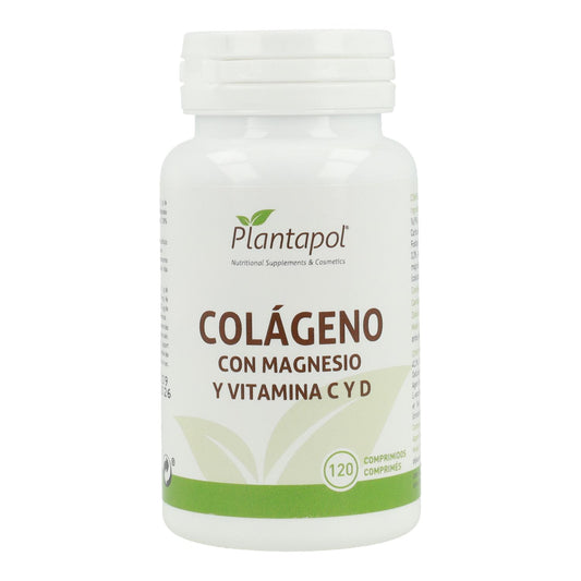 Colágeno con magnesio, vitamina C y D Plantapol  120 comprimidos