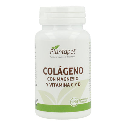 Colágeno con magnesio, vitamina C y D Plantapol  120 comprimidos