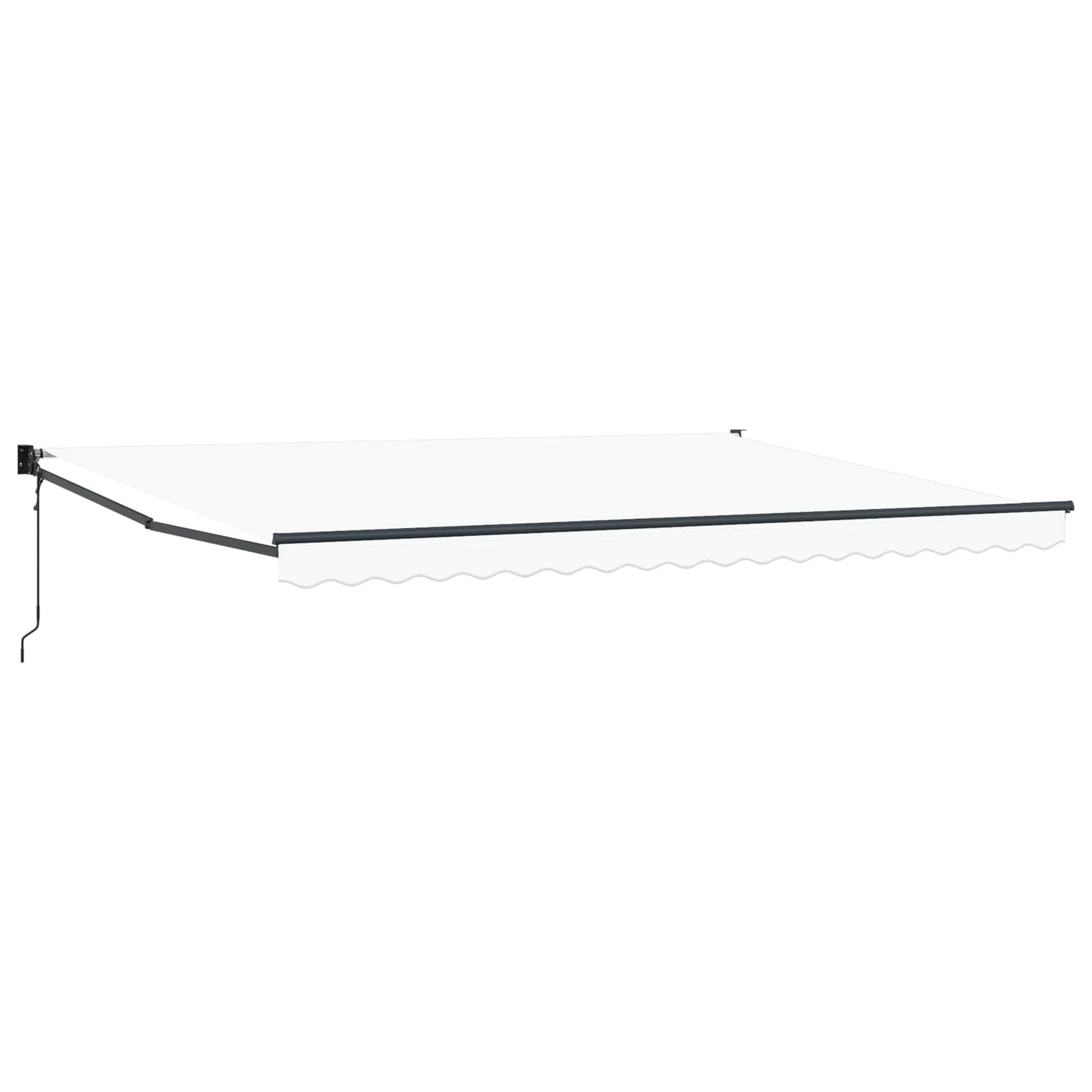 Toldo Retráctil Blanco 450 X 300 X 165 Cm Poliéster Y Metal_0