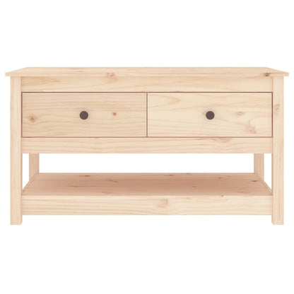 Mesa De Centro De Madera Maciza De Pino 102x49x55 Cm_1