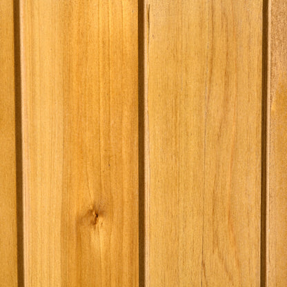 Outsunny Caseta De Jardín De Madera 140x75x157cm Con Techo Asfáltico 2 Puertas_3