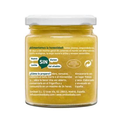 PROMO 3x Tarrito de Brócoli con Cordero y Chirivía Ecológico Smileat 230g