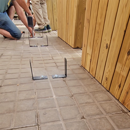 Jardinera Alta De Madera Con Anclaje Al Suelo 75 X 24 X 80 Cm Para Separar Terrazas Hortalia_3