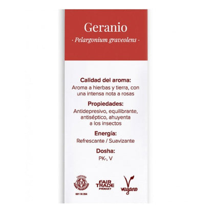 Incienso certificado de geranio Bioaroma 12 varillas