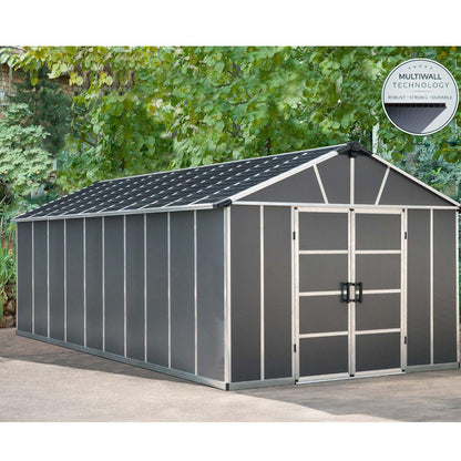 Caseta de jardín Yukon 643x332x252 cm Canopia by Palram