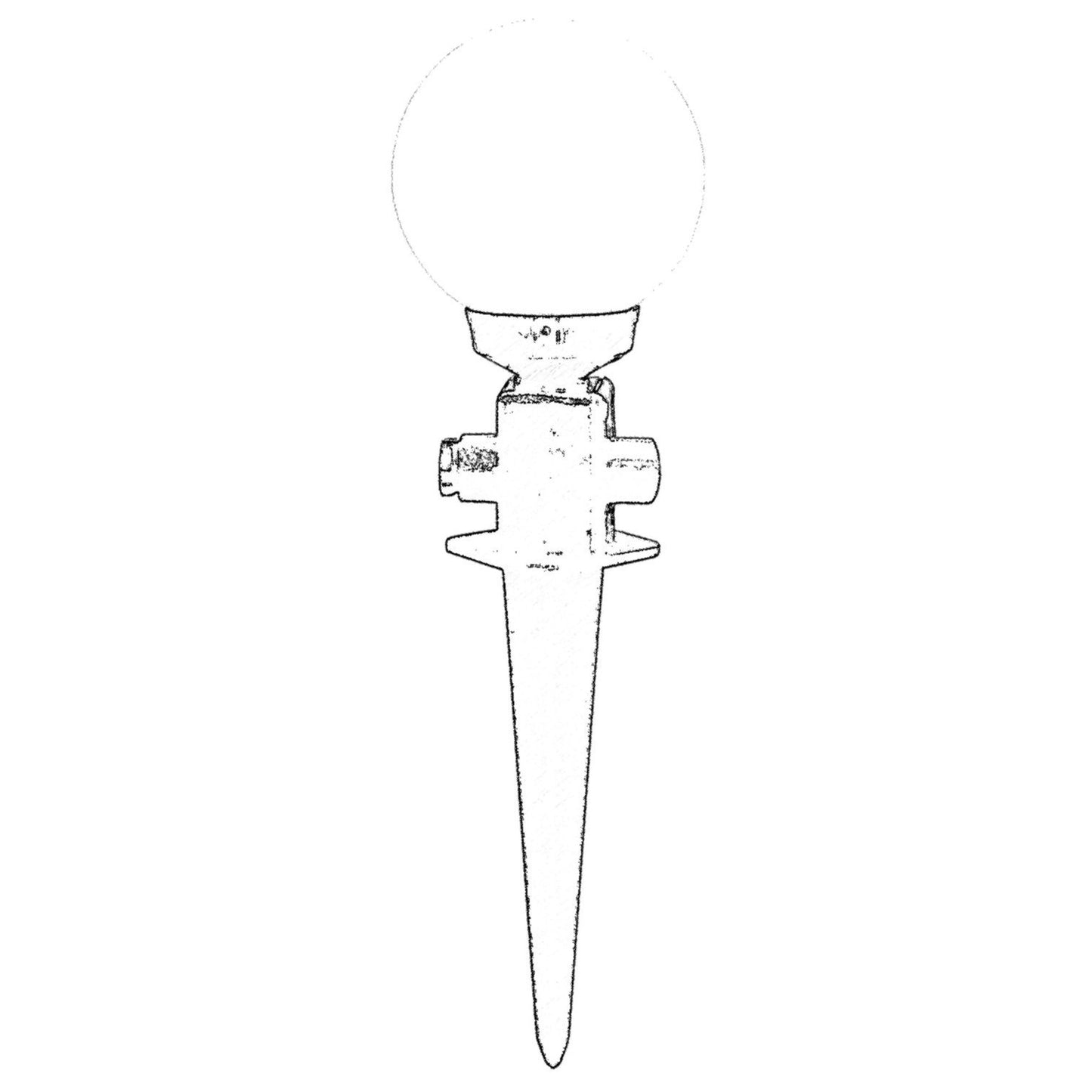 Aplique De Pared Pantalla Libre Para Exterior, Abs , Negro, 20x20x50, Casquillo E 27 Max 60 W_1