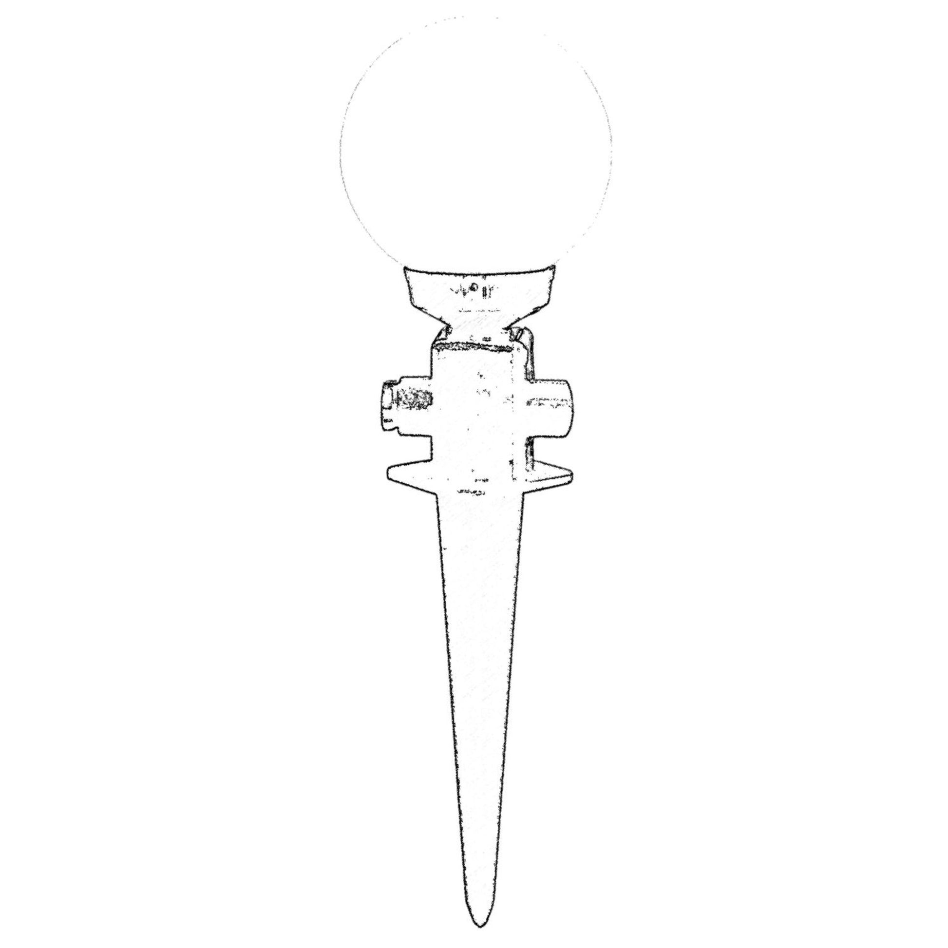 Aplique De Pared Pantalla Libre Para Exterior, Abs , Negro, 20x20x50, Casquillo E 27 Max 60 W