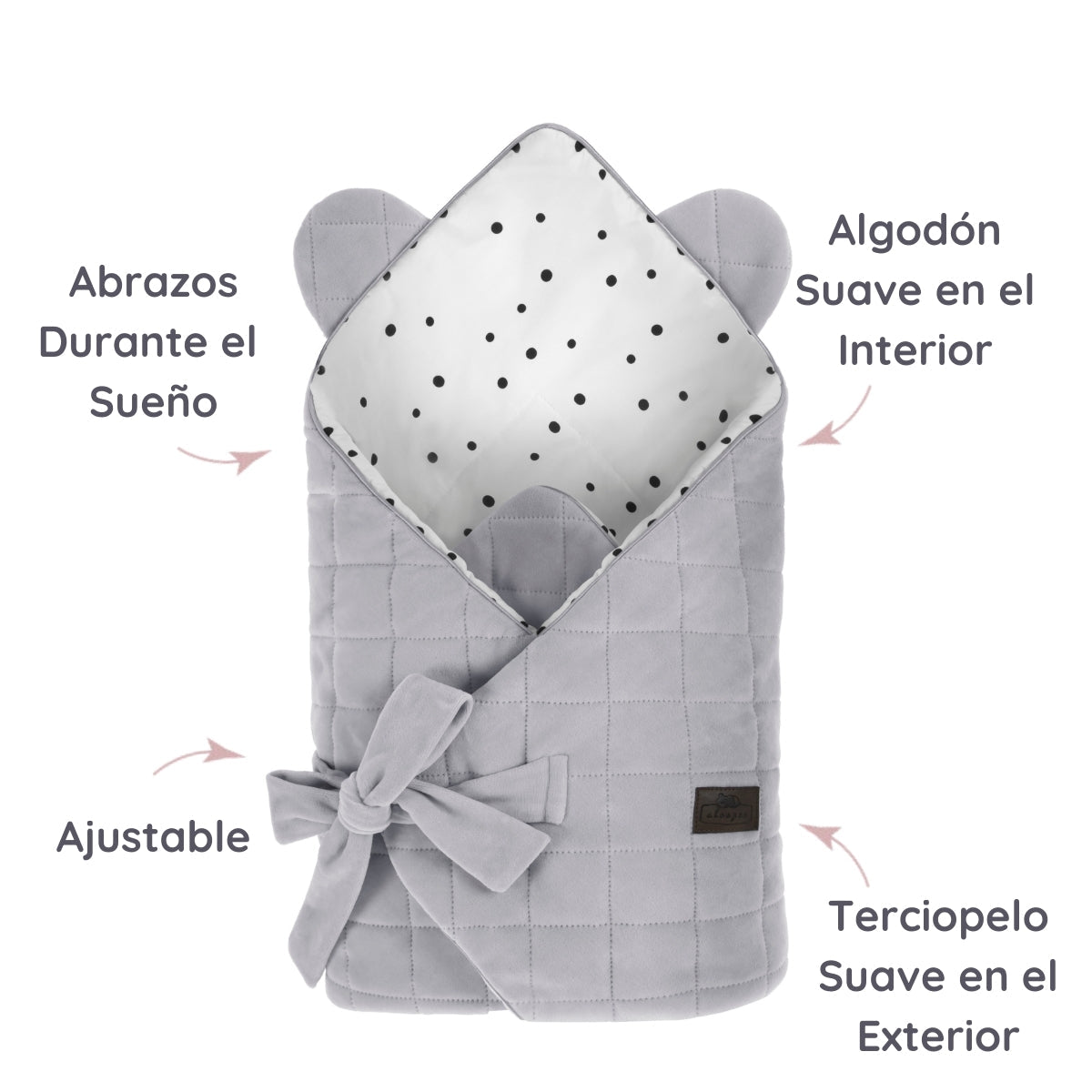 Saco Capazo Cuco Royal Baby Grey