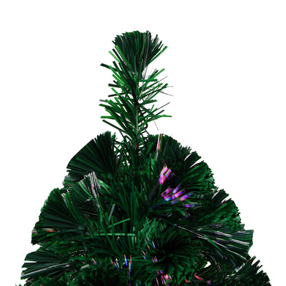 Vidaxl Árbol De Navidad Artificial Y Soporte Fibra Óptica Verde 210 Cm_4