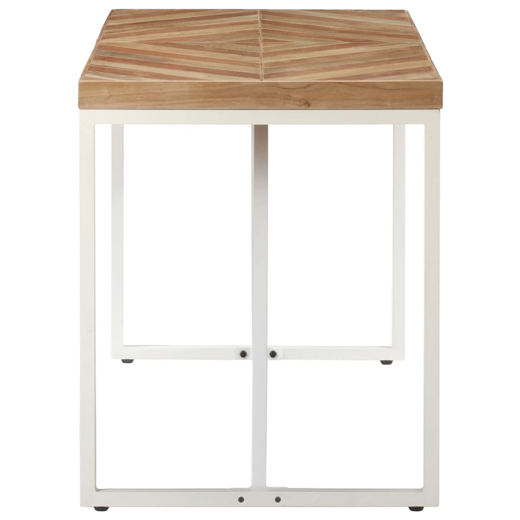 Mesa De Comedor Madera Maciza De Acacia Y Mango 120x60x76 Cm_1