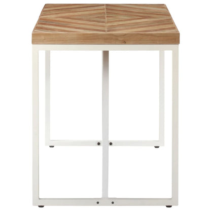 Mesa De Comedor Madera Maciza De Acacia Y Mango 120x60x76 Cm_1