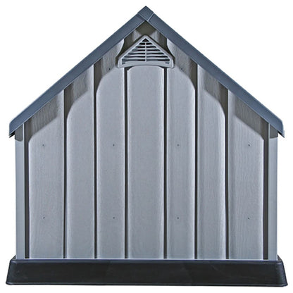 Vidaxl Caseta Para Perros Gris 92x87x91 Cm Plástico_5