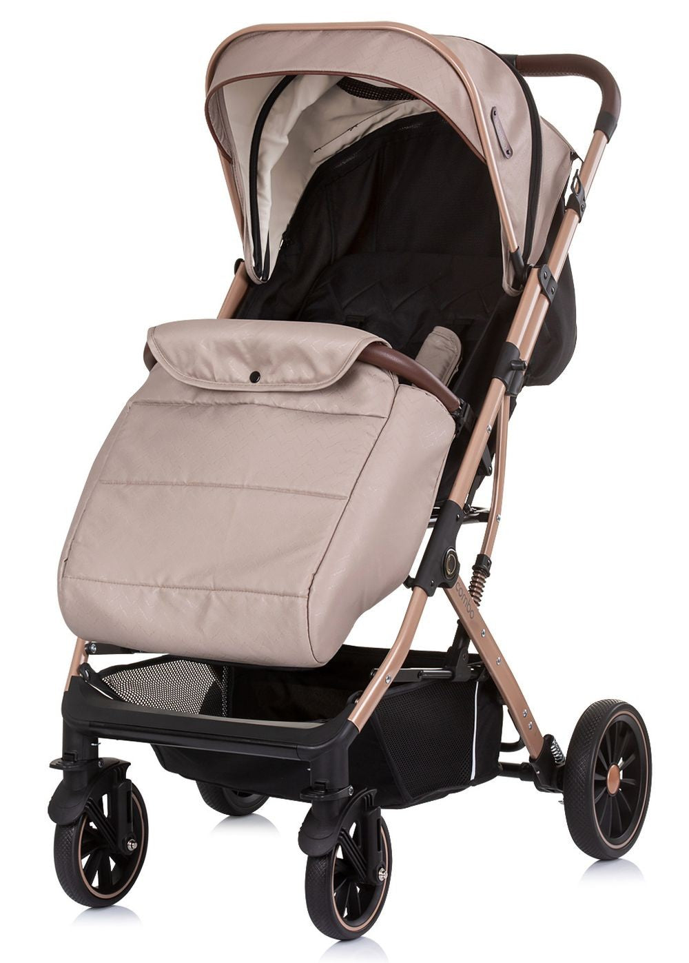 Silla De Paseo Compacta Hasta 22 Kilos Combo Golden Beige_1