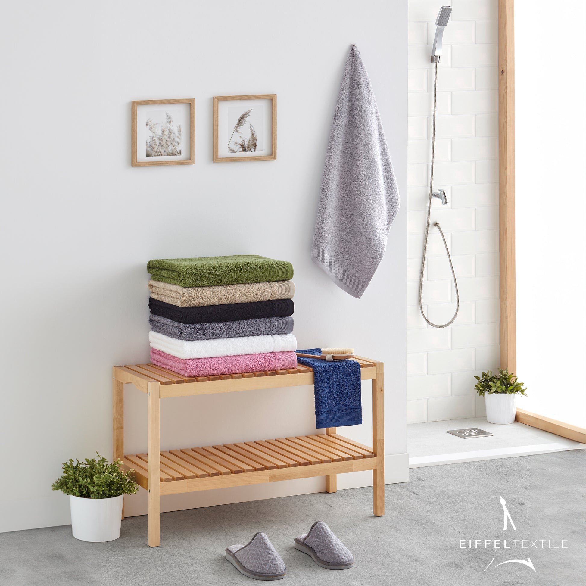 Juego De Toallas De Baño 3 Piezas: Tocador, Lavabo Y Sabana - 100% Algodón, 500 Gr Negro_5
