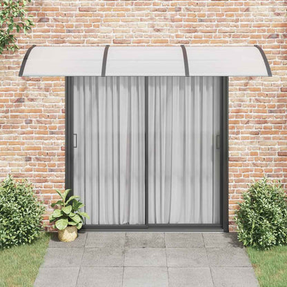 Marquesina De Puerta Policarbonato Negro 300x100 Cm_2