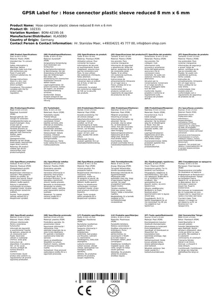 Conector De Manguera De Plástico, Reductor 8mm A 6mm_1