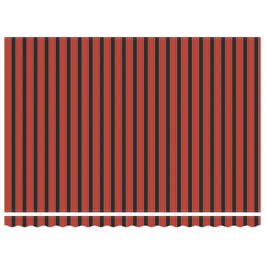 Toldo Retráctil Naranja Y Marrón 450 X 350 Cm Tela Y Aluminio_5