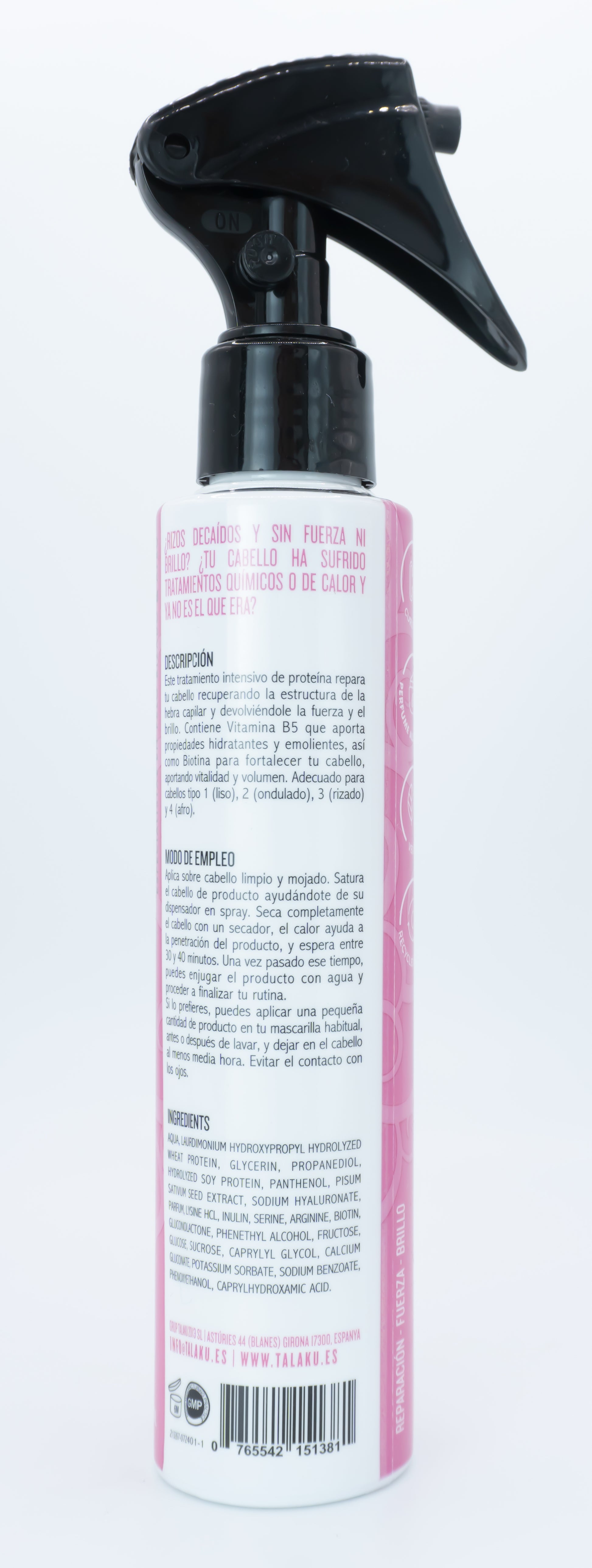 Tratamiento Proteína Curly And Roll Talaku 150ml_1