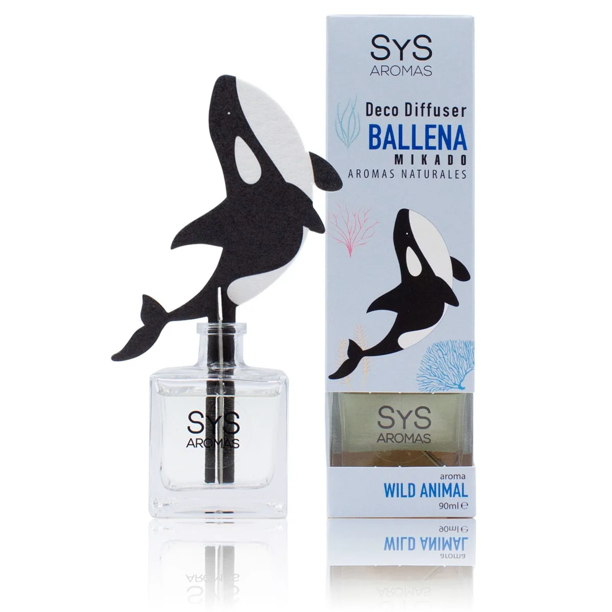 Ambientador Difusor Ballena Raíz Angélica Wild Animal SYS Aromas 90 ml | Aroma Herbal y Balsámico | Refrescante_0