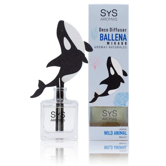 Ambientador Difusor Ballena Raíz Angélica Wild Animal SYS Aromas 90 ml | Aroma Herbal y Balsámico | Refrescante_0