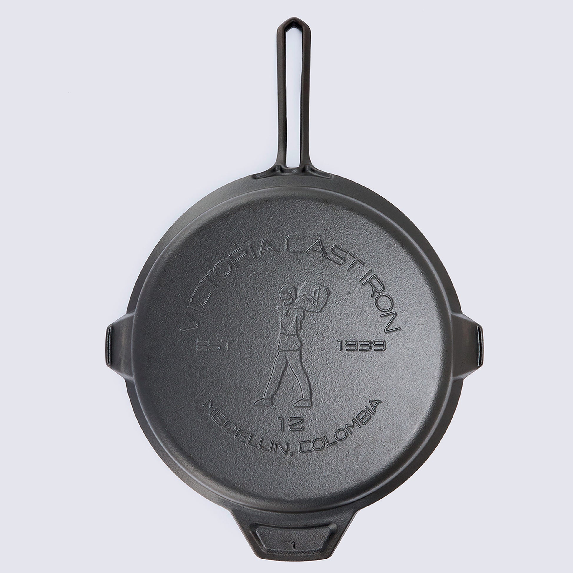 Victoria Sartén Hierro Fundido Curado Signature Classic Inducción 30cm, Apta Fuego, Barbacoa, Horno, Vitrocerámica._5