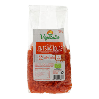 Espirales de Lentejas Rojas Bio 250 g