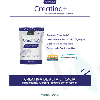 Creatina Fórmula Creavitalis WeBotanix 175g en polvo