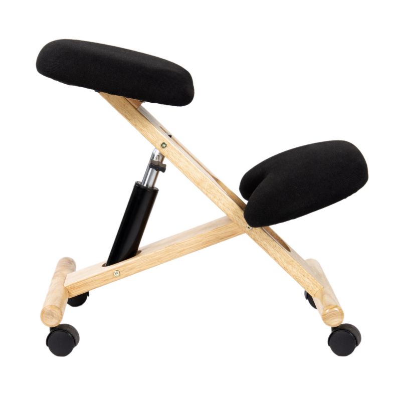 Silla Ergonómica Ergochair Negro Madera De Haya Madera, Negro, 42 X 60 X 65cm_5