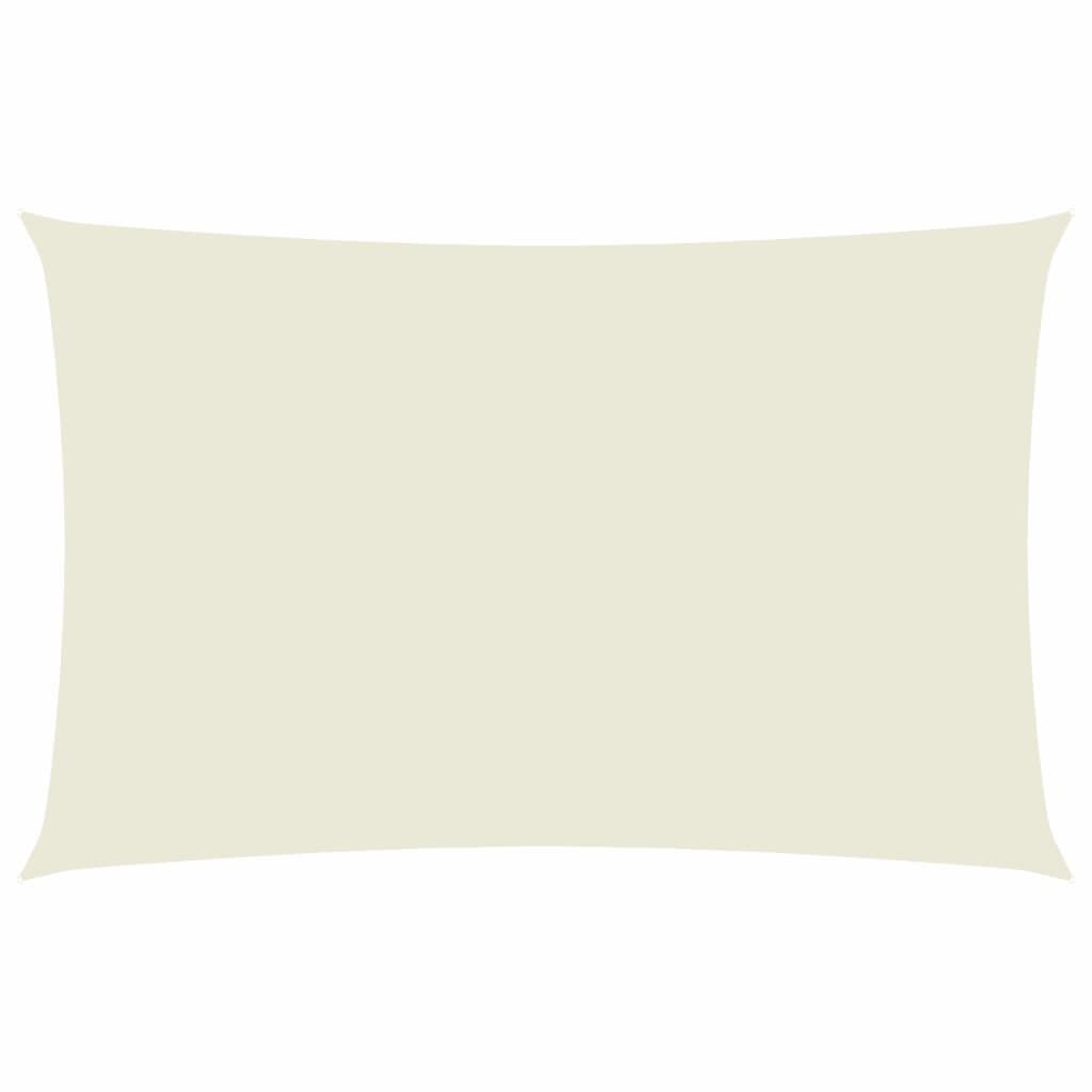 Vidaxl Toldo De Vela Rectangular Tela Oxford Color Crema 2x5 M_0