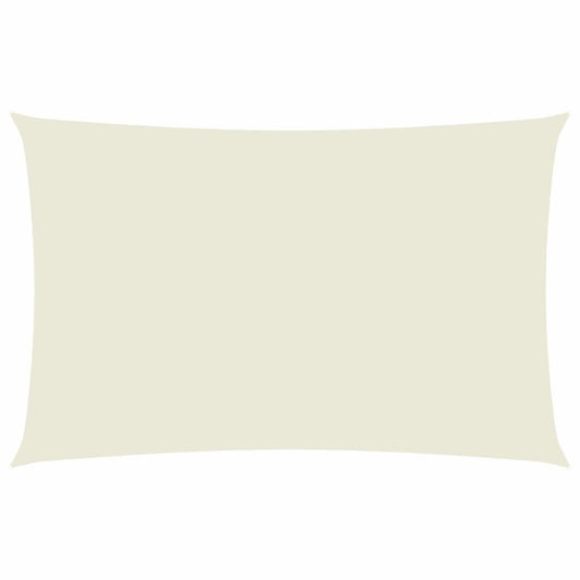 Vidaxl Toldo De Vela Rectangular Tela Oxford Color Crema 2x5 M_0