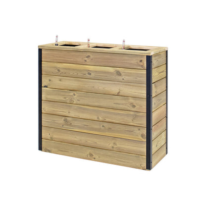 Jardinera De Madera Con Autorriego 86x34x80 Cm Nidum Hortalia_2