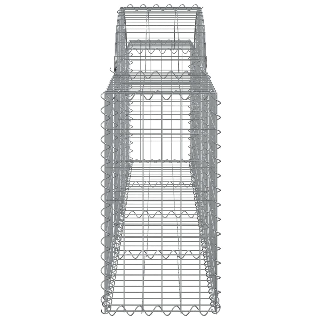 Cestas De Gaviones 40 Uds Forma De Arco Hierro 200x30x60/80 Cm_4