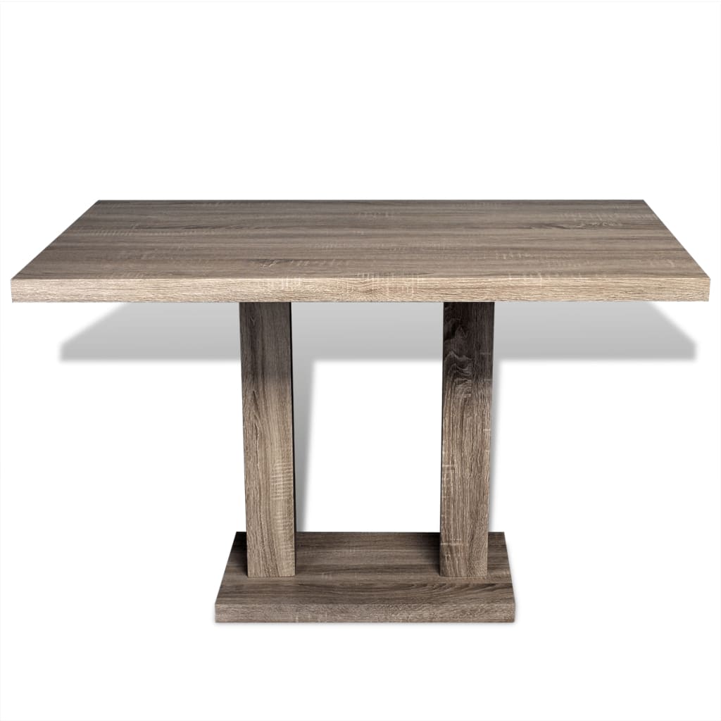 Mesa De Salón Comedor Rectangular De Mdf Apariencia De Roble_1