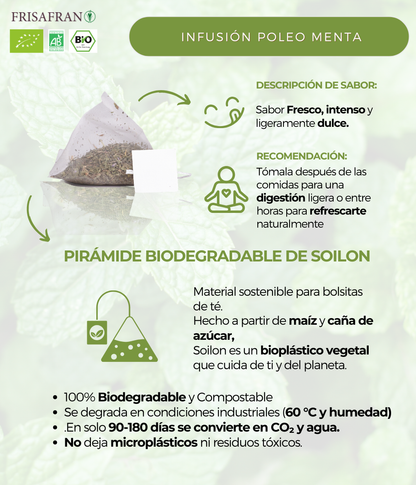 Infusión De Poleo Menta En Pirámides Ecológica | Frisafran 30 Uds_4