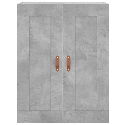 Aparador Alto Madera Contrachapada Gris Hormigón 69,5x34x180 Cm_1