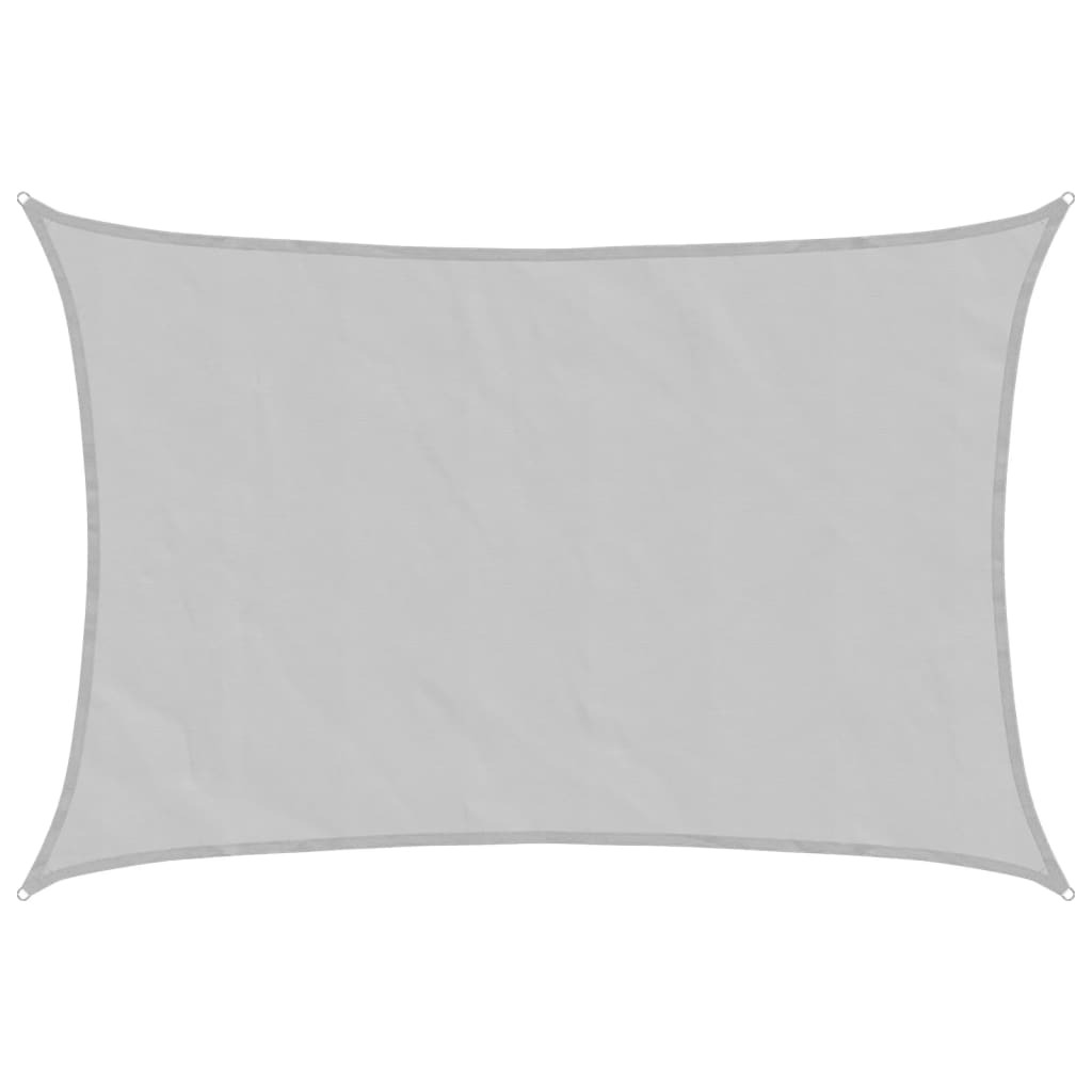 Vidaxl Toldo De Vela Poliéster Oxford 100% Gris Claro 6x4 M_0