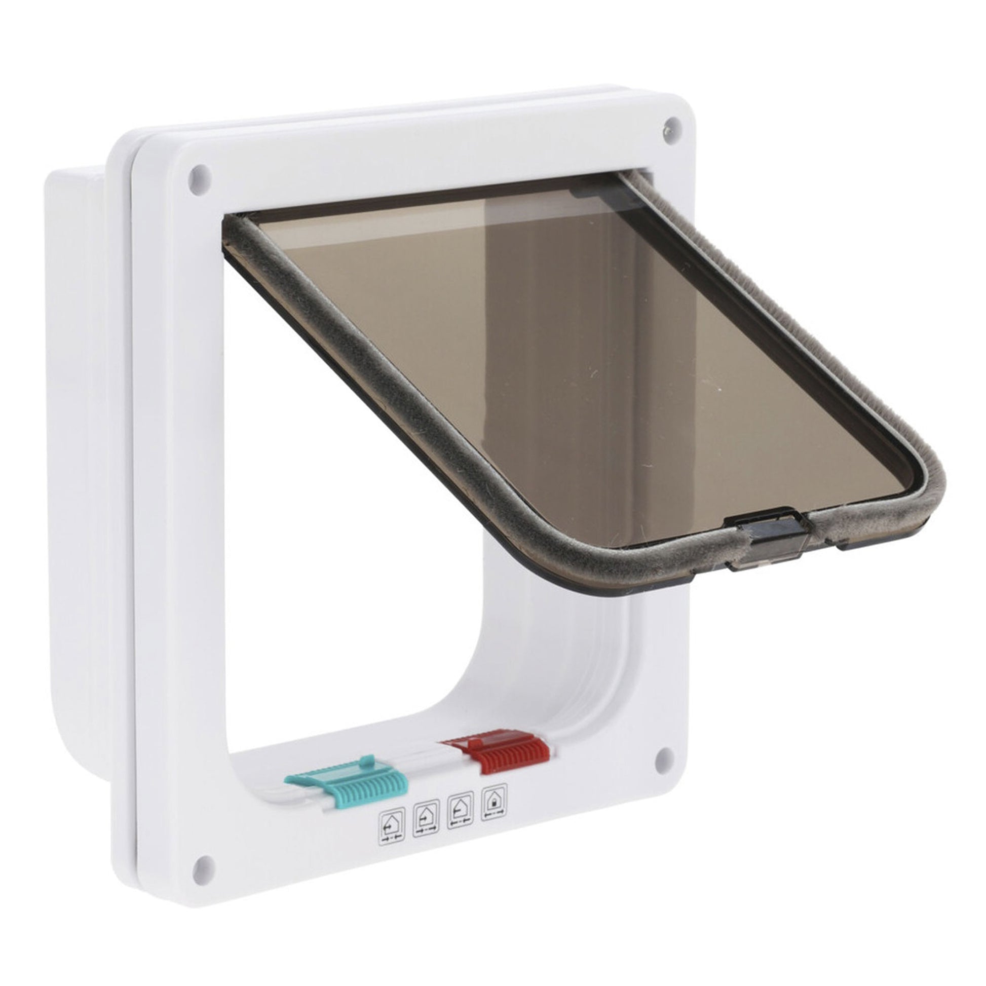 Puerta Para Mascotas 19,2x20x5,3cm Color Blanco - Well Home_0