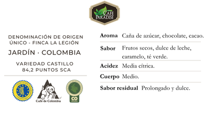 Café De Especialidad – 84,2 SCA Colombia – Grano 250g – 100% Arábica - Origen Único_3