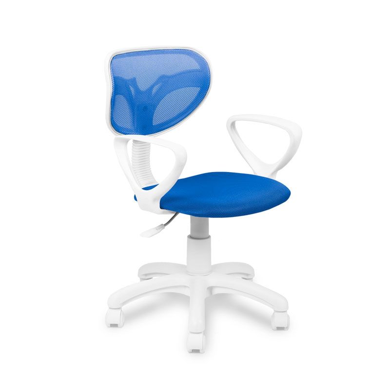 Silla De Estudio Juvenil Touch Pvc, Azul, 40 X 80–90 X 38cm_1