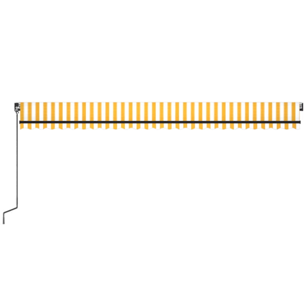 Toldo Retráctil Manual Amarillo Y Blanco 600x350 Cm_3