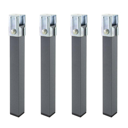 Juego Patas Somier Cuadradas (4 Unidades) Tubo 30x30 Mm. Para Somier De 30x30 Mm. Altura 25 Cm.