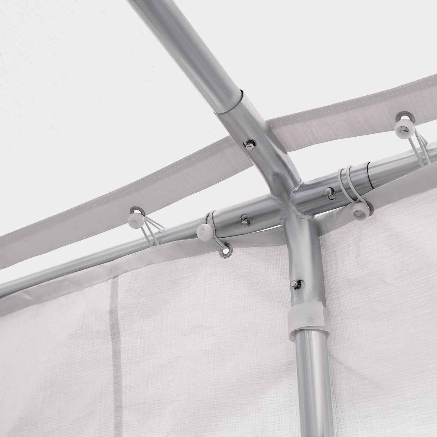 Outsunny Carpa 6x4x2.8m Acero Galvanizado Pabellon Carpas Boda Gazebo Cenador_3
