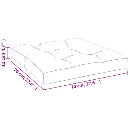 Vidaxl Cojín Para Sofá De Palets De Tela Gris 70x70x12 Cm_2