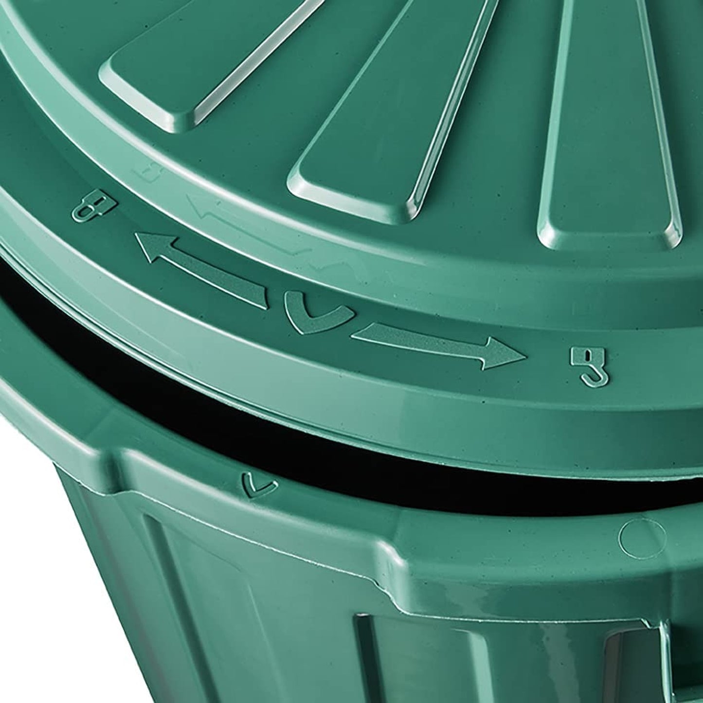 Cubo De Basura Eco / Papelera Polivalente Con Tapa Cerrable, Grande, Plástico Resistente (pp), 23 L, Mats, Verde_3