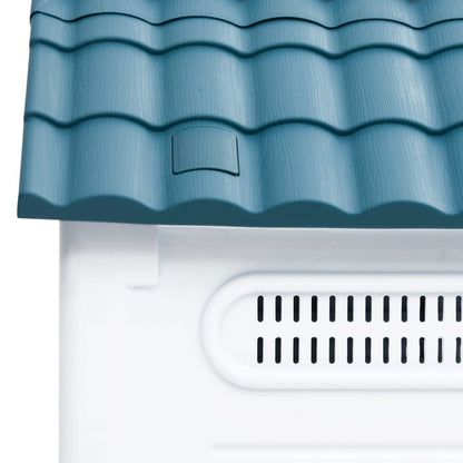 Vidaxl Caseta Para Perros Polipropileno Azul 57x68x66 Cm_4